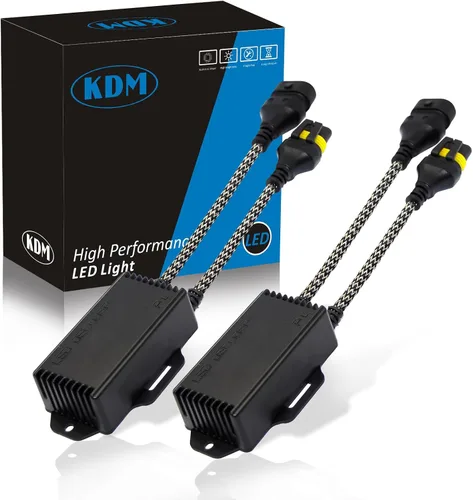 Miniatura 9 de KDM H7 LED Canbus Decodificador, resistencia de carga antiparpadeo sin errores, adaptador LED de advertencia cancelador de advertencia, paquete de 2