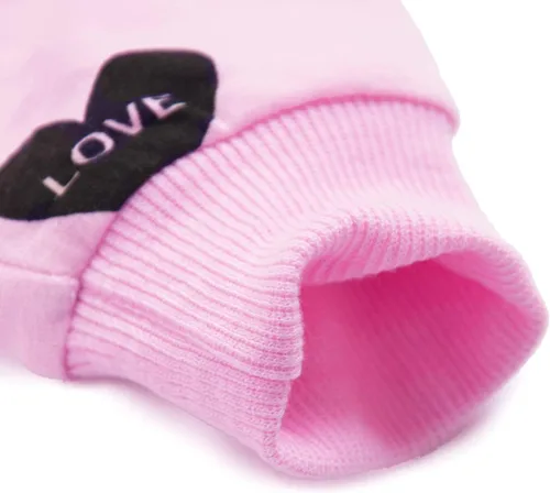 Miniatura 5 de DDSOL Conjunto de ropa para niñas pequeñas, sudadera con estampado de corazón + pantalones largos, conjunto de 2 piezas para bebés y niños pequeños