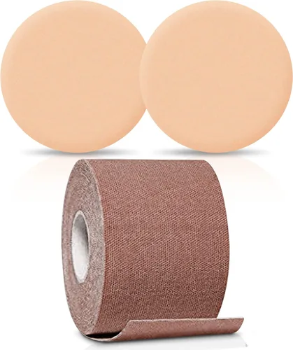 Miniatura 9 de Boob Tape, BoobyTape for Breast Lift Tape A-E Cup, Push Up in All Dress Tape with Reusable Nipplecover Adhesive,Bob Tape