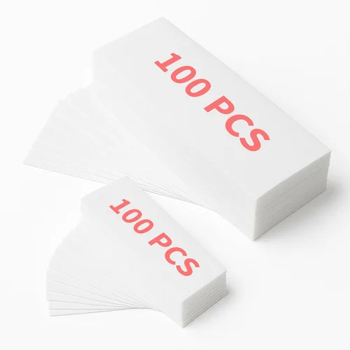 Miniatura 7 de Amira Beauty 200 tiras de cera no tejidas para depilación – Papel de cera suave para depilar cara, bikini y cuerpo – Tiras pequeñas y grandes