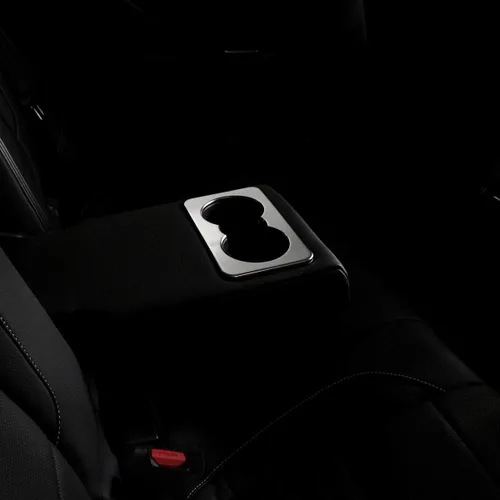 Miniatura 5 de YIWANG ABS cromado asiento trasero de la fila del coche titular de la taza del agua cubierta del marco etiqueta engomada para Jaguar XE F-Pace XF