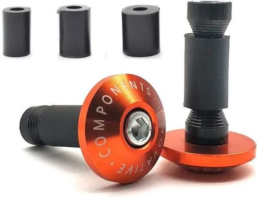 Miniatura 4 de Para Kawasaki GTR1400 Concours Z1000SX Ninja 1000 H2 H2R ZX10R Manija de motocicleta extremos de barra equilibrada Plug Slider Manillares Puños Negro