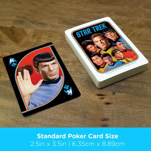 Miniatura 5 de Aquarius Star Trek - Juego de cartas de la serie original, tamaño estándar, baraja temática con 52 diseños únicos de ciencia ficción, regalo