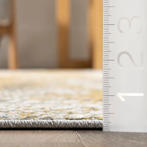 Miniatura 2 de nuLOOM Aideen Modern Snake Patterned Area Rug, 4x6, Beige