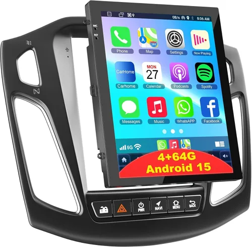 Miniatura 9 de Para Ford F150 2009-2014 4G+64G Radio de coche de 8 núcleos, pantalla táctil IPS de 9 pulgadas estéreo para coche con Carplay inalámbrico/Android