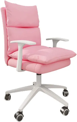 Miniatura 7 de YYDS Silla de juegos para niñas, silla de oficina con patas de nailon, silla ergonómica de carreras para el hogar y la oficina ergonómicamente