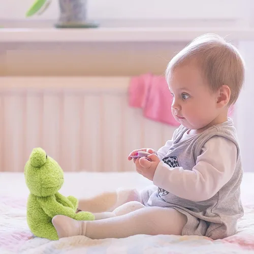 Miniatura 7 de Peluche de rana de peluche de 10 pulgadas, adorable regalo para niños y adultos, cumpleaños para amantes de las ranas, muñeca de felpa verde