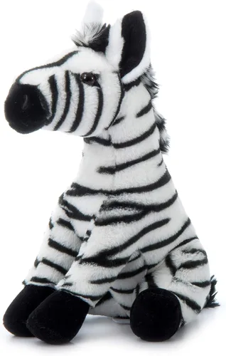 Miniatura 5 de The Petting Zoo Peluche de cebra, regalos para niños, animales salvajes del zoológico Onez, juguete de peluche de cebra de 12 pulgadas