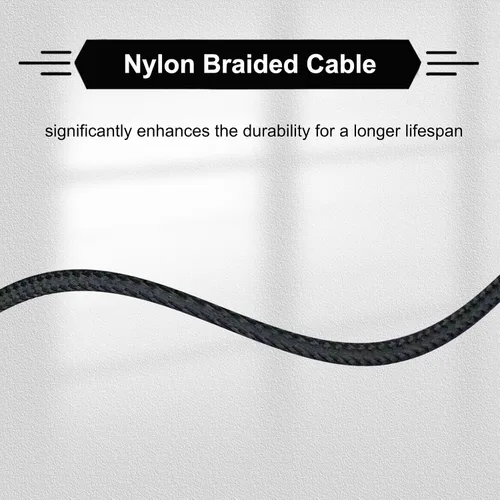 Miniatura 4 de Cable de audio de repuesto compatible con Kingston Hyperx Cloud Alpha para Hyper X Cloud Mix, para auriculares Logitech G933, G633