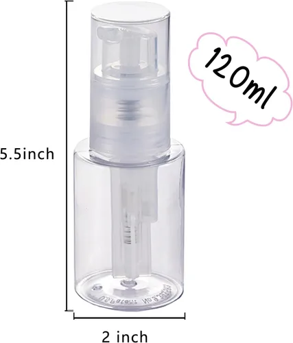 Miniatura 6 de HSOMiD Paquete de 2 botellas vacías en polvo, polvo de barbero, talco, fibras capilares, aplicador para peluquería, limpieza, plantas, nebulización
