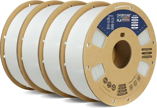 Miniatura 42 de Overture PLA Plus (PLA+) Filamento de 1/16 pulgadas, dureza mejorada con rollo PLA, con superficie de construcción 3D de 7.87 × 7.87 pulgadas, PLA