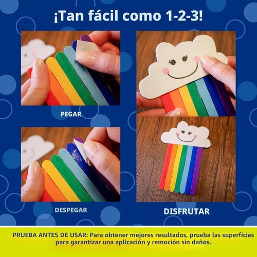 Miniatura 4 de Glue Dots, Puntos para manualidades, doble cara, 1/2 pulgada, .5 pulgadas, 200 puntos, cinta de pegamento para manualidades, puntos de pegamento