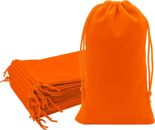 Miniatura 85 de Mandala Crafts Bolsas de terciopelo negro con cordón de 14 x 14 pulgadas, 10 bolsas grandes de terciopelo con cordón a granel para regalos de fiesta