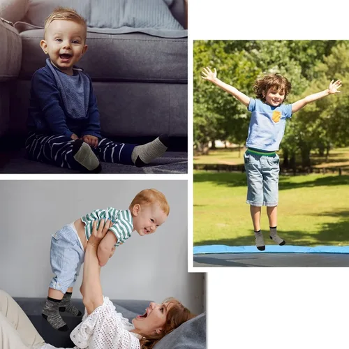 Miniatura 6 de Calcetines para niños, 12 pares de calcetines deportivos para niños pequeños y niñas (1 a 14 años), juego de calcetines atléticos de media