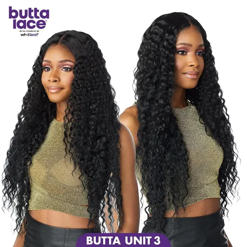Miniatura 3 de Sensationnel Butta Lace Wigs - Unidad 3 Extra Ancha Raya Profunda de 5 Pulgadas Peluca Sintética Línea de Cabello Predesfilada Sin Pegamento Frente