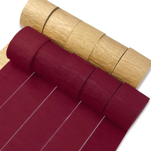 Miniatura 7 de PartyWoo Serpentinas de papel crepé negro dorado y plateado, 10 rollos de 820 pies, paquete de papel crepé para graduación, Navidad, Año Nuevo