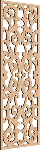 Miniatura 22 de Meadville Paneles decorativos de pared de madera con calado, 9 3/8 pulgadas de ancho x 24 3/8 pulgadas de alto x 1/4 de alto, aliso