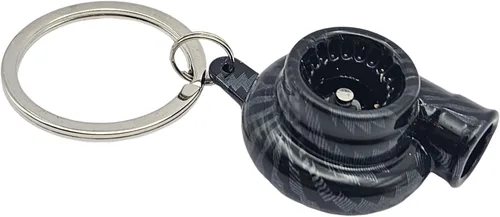 Miniatura 2 de GT/ Rotors Turbo llavero de metal giratorio turbocompresor automotriz mini pieza de coche llavero llavero
