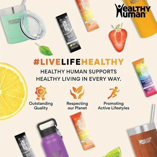Miniatura 4 de Healthy Human Vaso de acero inoxidable con popote y tapa, taza de viaje aislada a prueba de salpicaduras, vasos de café ecológicos, tazas de agua
