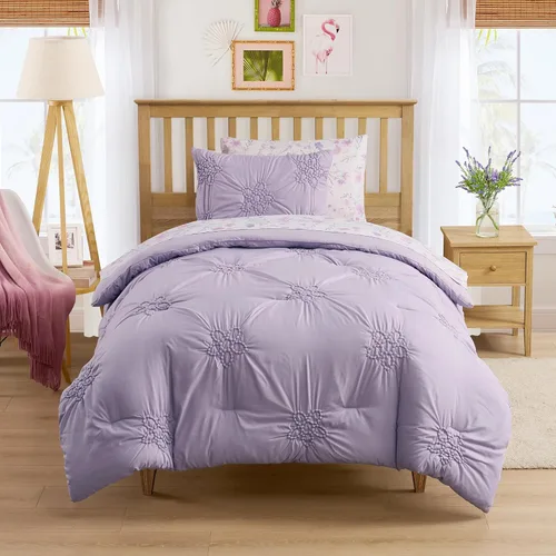 Miniatura 17 de Juego de ropa de cama para niños en una bolsa para niños y niñas, juego de sábanas impresas y edredón, individual, Waterbury Marble Mármol Waterbury