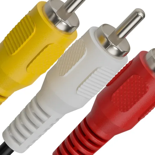 Miniatura 5 de THE CIMPLE CO Kit de conmutador RCA de 4 vías, caja de interruptores A/V de 4 entradas/1 salida para video y audio compuestos, divisor e interruptor