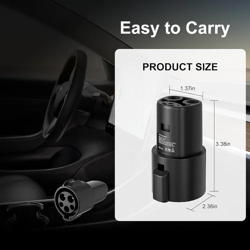 Miniatura 7 de Adaptador de cargador J1772 a Tesla, para Tesla Model-3/Y/X/S con adaptador de carga conectora certificado de seguridad, carga rápida máx 80A 250V