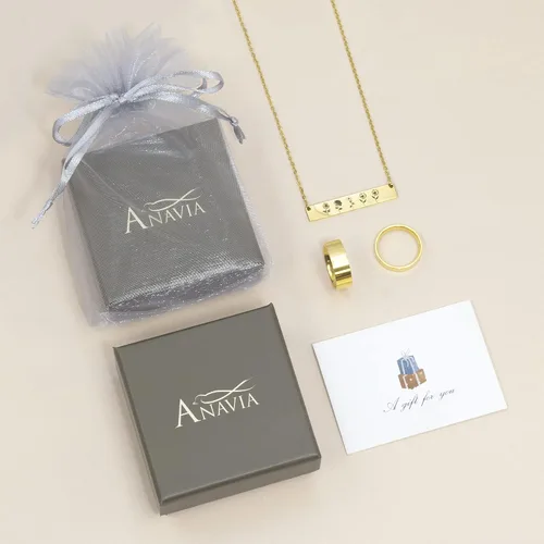 Miniatura 7 de Anavia -Build Your Own Bouquet- Birthmonth Flowers Necklace, Personalized Engraved Floral Coin Necklace, Customized Birthday Gifts Love Jewelry for