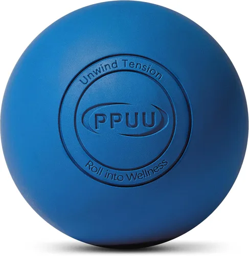 Miniatura 13 de Pelota de lacrosse de masaje para liberación miofascial y de punto gatillo, nudos musculares, terapia de yoga, mejora la movilidad articular y Azul