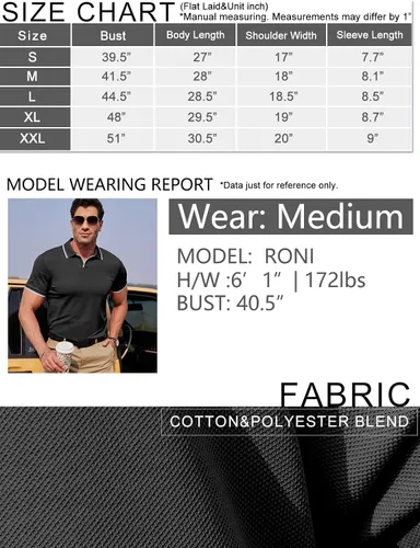 Miniatura 5 de dimidium Camisa polo de algodón de manga corta con cuello en V para hombre, estilo casual, elegante, ajuste regular, camiseta de punto Henley de golf