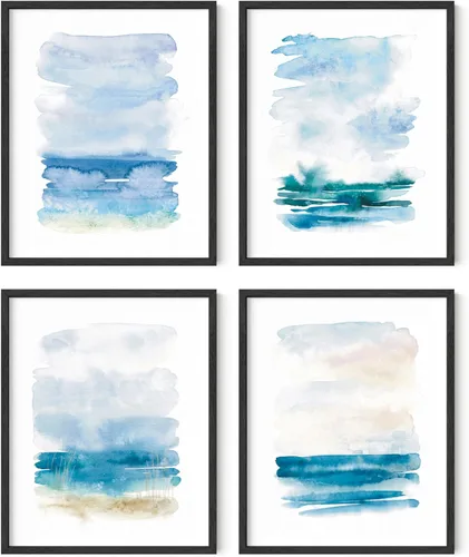 Miniatura 93 de HAUS AND HUES Arte abstracto para pared en blanco y negro, juego de 4 pósteres minimalistas en blanco y negro para paredes, pósteres estéticos Juego