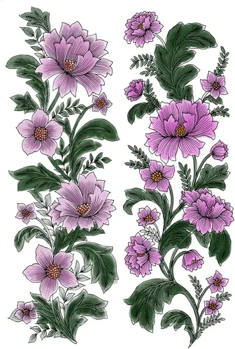 Miniatura 3 de Sellos transparentes de flores para hacer tarjetas, hojas y marco de flores, fondo de silicona transparente, sello de goma transparente para hacer