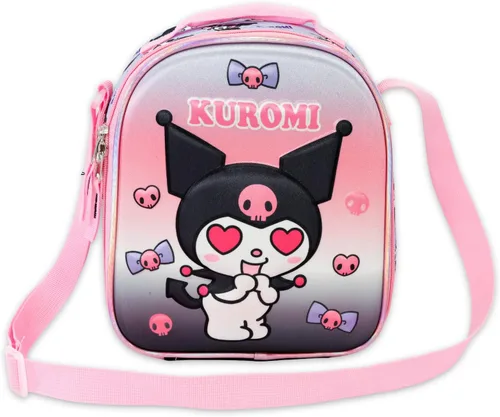 Miniatura 3 de Kuromi Lunch Box for Girls Set - Bundle with Sanrio Lunch Bag Plus Stickers, Water Bottle, More Kuromi Lunchbox School Supplies for Kids