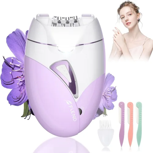 Depiladoras, Depiladora de deslizamiento suave sin dolor de 2 velocidades para mujeres, depiladora de depilación facial recargable inalámbrica,