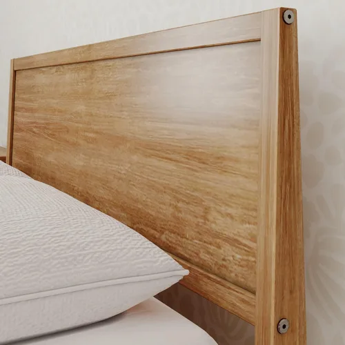 Miniatura 5 de Max & Lily Cama Full, Marco de Cama Full de Madera Maciza con Cabecera de Panel, Cama Full para Niños con Soporte de Listones de Madera, No Necesita