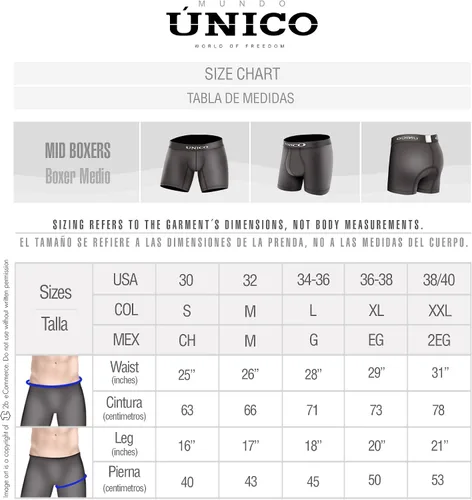 Miniatura 3 de Mundo Unico Mens Microfiber Underwear Boxer Trunks Calzoncillos para Hombres