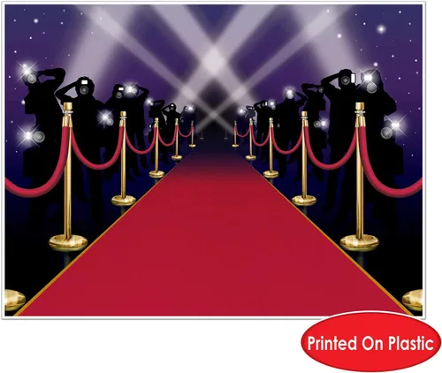 Miniatura 3 de Red Carpet Insta-Mural - Accesorio de fiesta (1 unidad) (1/paquete)