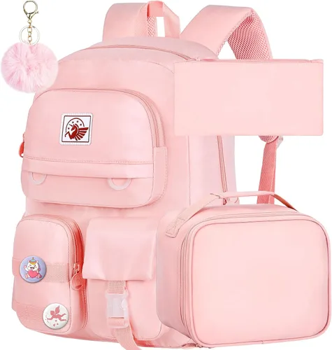 Miniatura 11 de WZLVO Mochila para laptop para niñas y mujeres, 15.6 pulgadas, bonita estética, resistente al agua, antirrobo, para la escuela universitaria