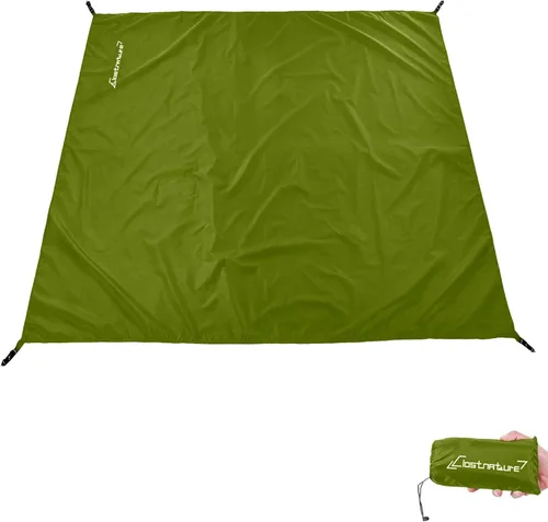 Miniatura 10 de Clostnature Huella de Tienda de Campaña - Lona Impermeable para Camping, Protector de Suelo de Tienda Resistente, Alfombrilla Ultraligera para Negro