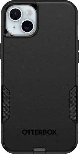 OtterBox Carcasa para iPhone 15 Plus y iPhone 14 Plus Commuter Series, color negro, delgada y resistente, apta para bolsillo, con protección de