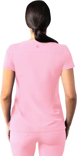 Miniatura 2 de Adar Addition - Ropa quirúrgica para mujer, moderna camiseta médica con cuello en V