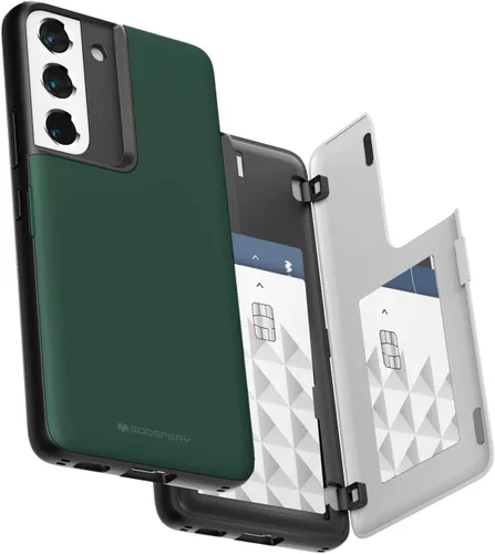 Miniatura 122 de GOOSPERY Funda tipo cartera para Samsung Galaxy S22 Ultra, [tarjetero] parachoques magnético de puerta con cierre automático, cubierta protectora