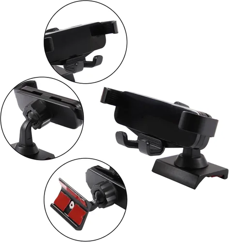 Miniatura 7 de HAPPYHORSE Soporte de teléfono para automóvil compatible con Toyo@Tacoma 2016-2023, pantalla de navegación de control central, soporte de teléfono
