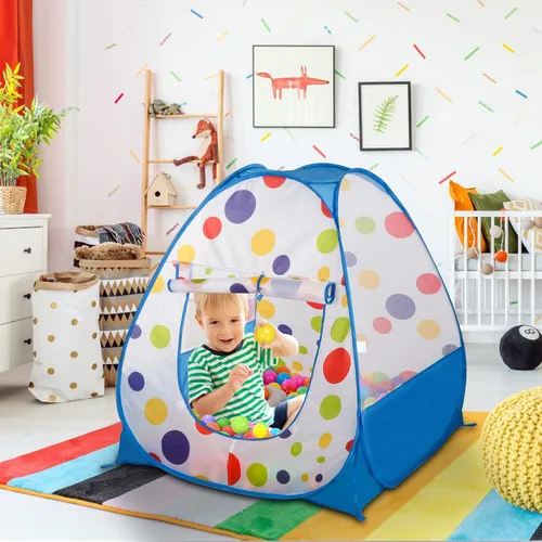 Miniatura 3 de EocuSun Casa de juegos emergente, piscina de pelotas tienda de juegos para niños para interiores y exteriores, tienda plegable para niños niñas