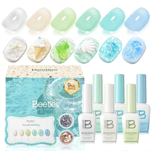 Miniatura 22 de Beetles - Lámpara de uñas LED UV, luz de uñas blanca caramelo con 3 temporizadores de 30/60/90 segundos y pantalla de cuenta regresiva para esmalte