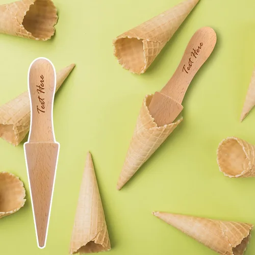 Miniatura 4 de Rodillo Pizzelle personalizado, molde de cono de helado con nombre personalizado (personalizado)