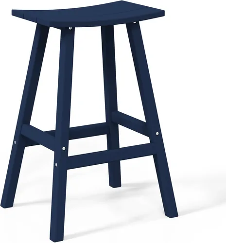 Miniatura 46 de WestinTrends Malibu - Juego de 2 taburetes para sillín para exteriores/patio, 24 alturas, color rojo