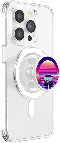Miniatura 3 de Vaporwave Aesthetic Retro-Futurism Internet Nostalgia 80s PopSockets MagSafe PopGrip for iPhone