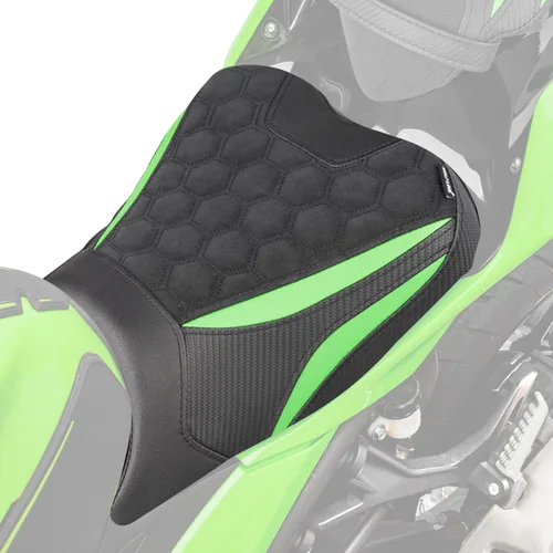 Miniatura 12 de Almohadilla de Asiento para Motocicleta Delantero Conductor Trasero Pasajero para Kawasaki Ninja400 Z400 2018 2019 2020 2021 2022 2023 2024 2025