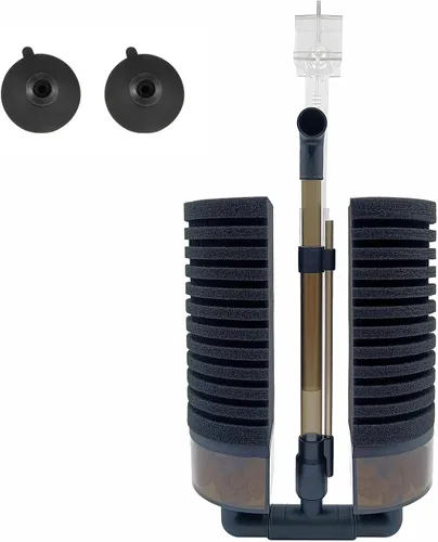 Miniatura 7 de Filtro de esponja de aire para acuario de 10 a 20 galones, para axolotl cría de patatas fritas Betta Shrimp Nano Fish Tank, instalación de clip