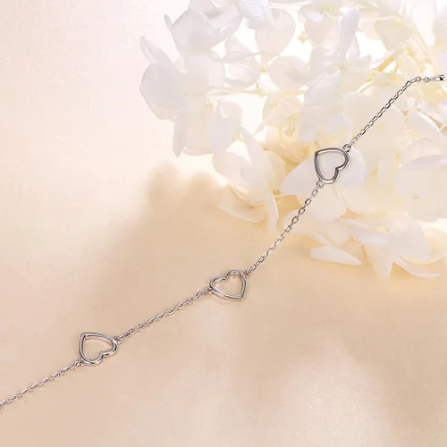 Miniatura 4 de Daochong - Tobillera de plata esterlina S925 ajustable, para mujer